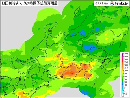 関東地方は今夜から明日13日にかけて雨　今年一番の大雨の所も(tenki.jp)