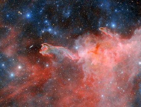 銀河に向かって伸びる“神の手”？　ダークエネルギーカメラが撮影した暗黒星雲(sorae 宇宙へのポータルサイト)