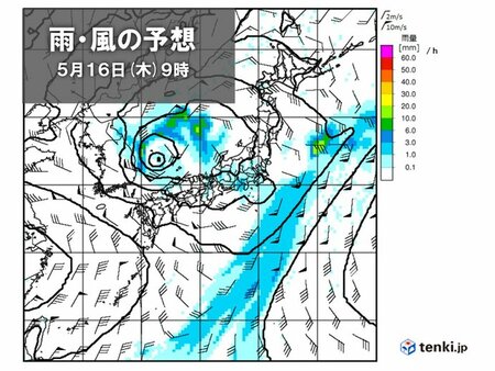 16日　西・東日本で落雷・突風・強雨に注意　寒冷渦で大気の状態が非常に不安定(tenki.jp)