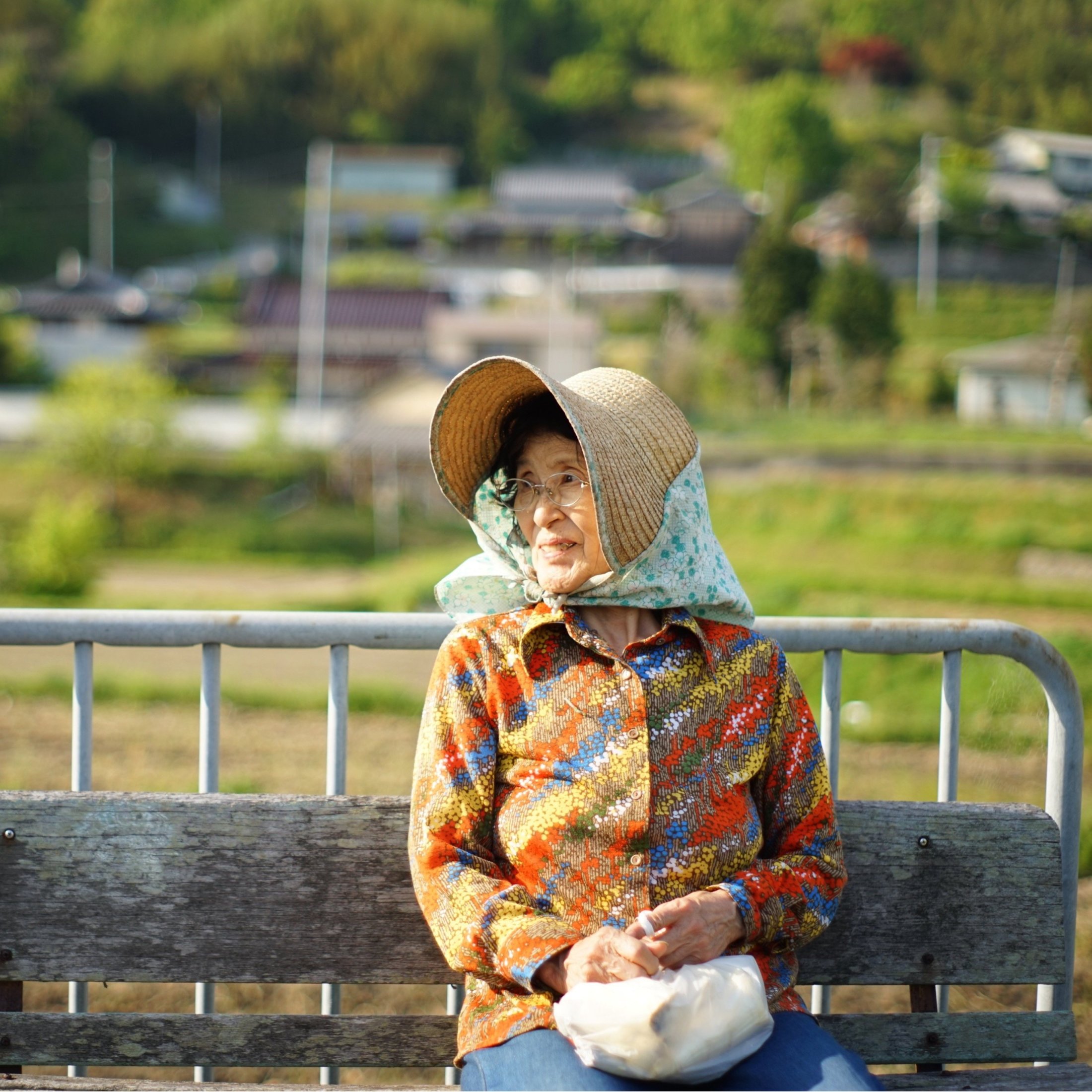 農家 ショップ おばちゃん 帽子