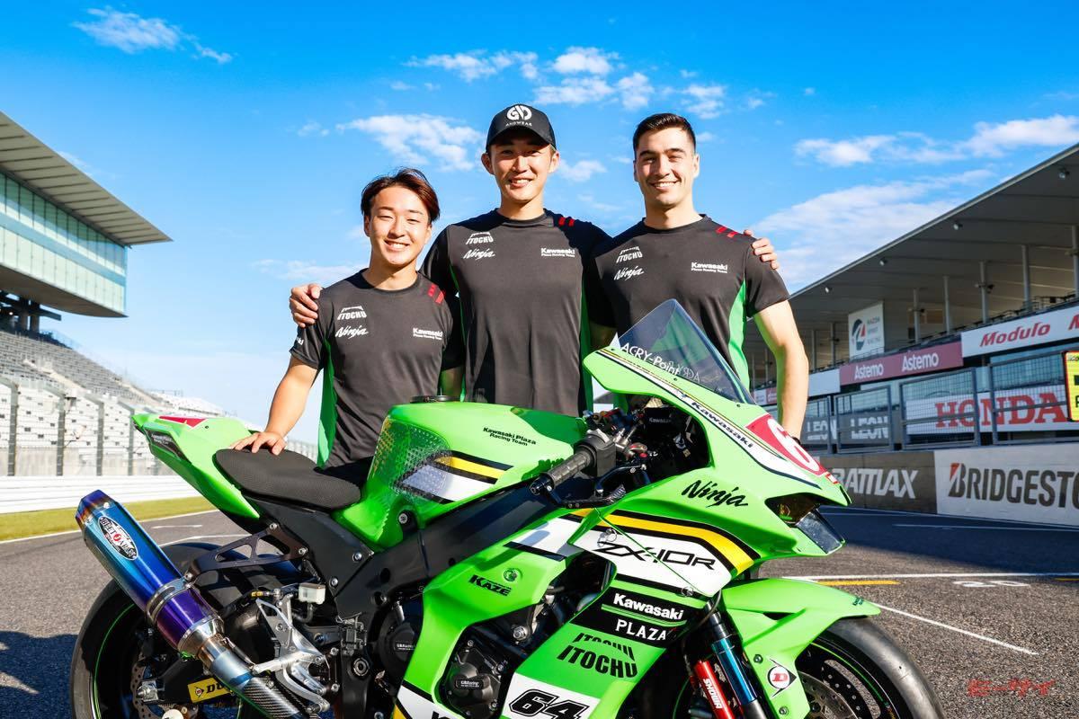 吹くかカワサキ・ライムグリーン旋風 Kawasaki Plaza Racing Team鈴鹿8耐参戦体制発表／V2Kawasaki応援席観戦券を発売（モーサイ）  - Yahoo!ニュース