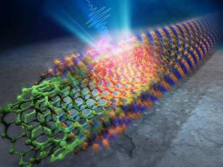 複層ナノチューブに光照射すると電子の抜け道ができることを発見、筑波大など(Science Portal)