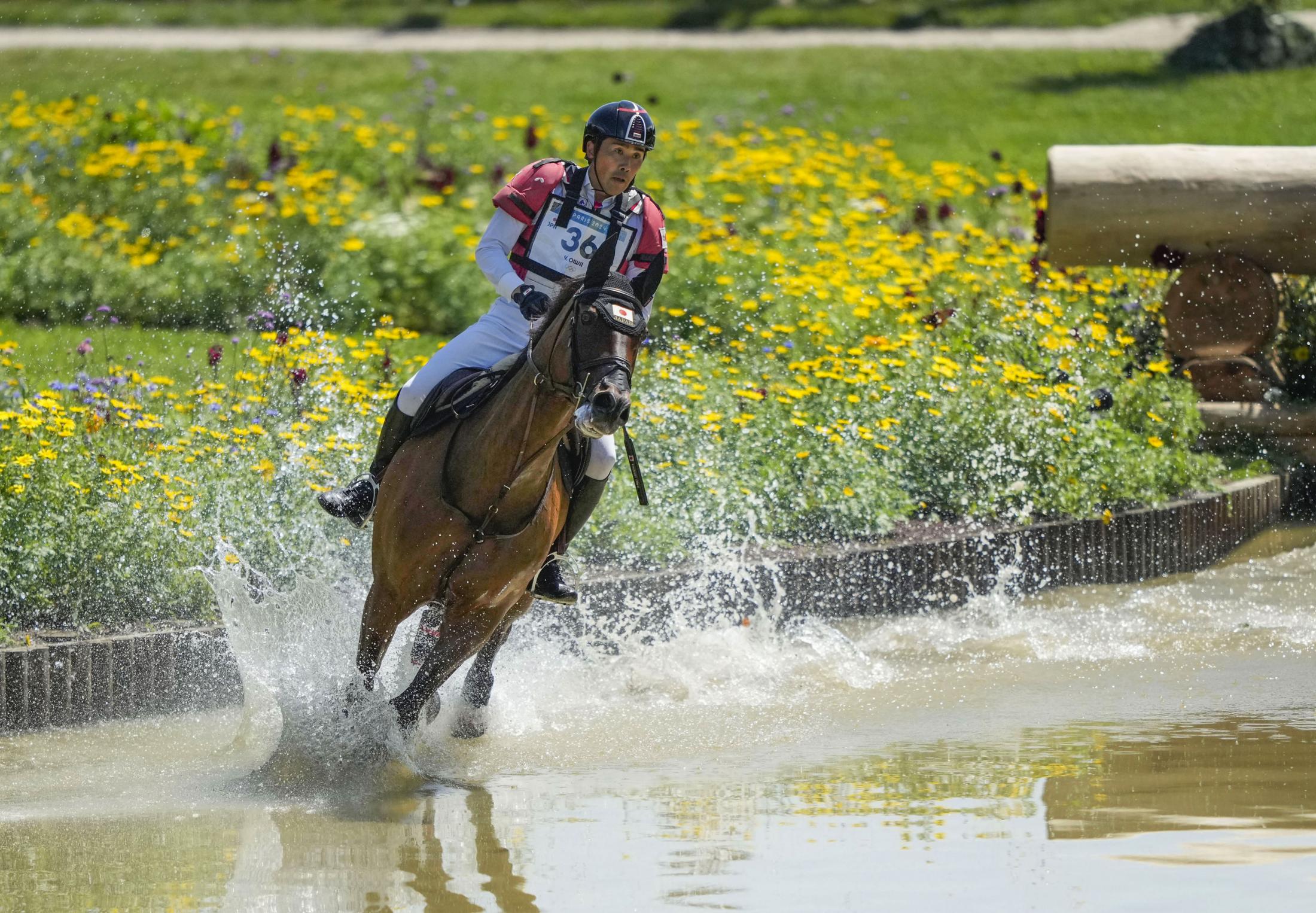 総合馬術、日本3位に浮上　馬術・28日