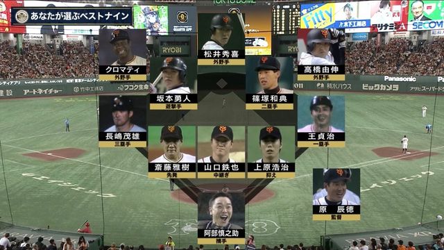 ショートは坂本勇人 キャッチャーは阿部慎之助 ファンが選んだ巨人ベストナイン（日テレNEWS NNN） - Yahoo!ニュース