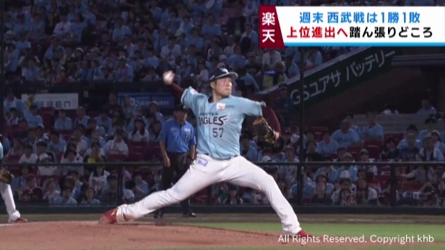 楽天イーグルス 瀧中が好投で西武ライオンズに勝利 １８日（khb東日本放送） - Yahoo!ニュース