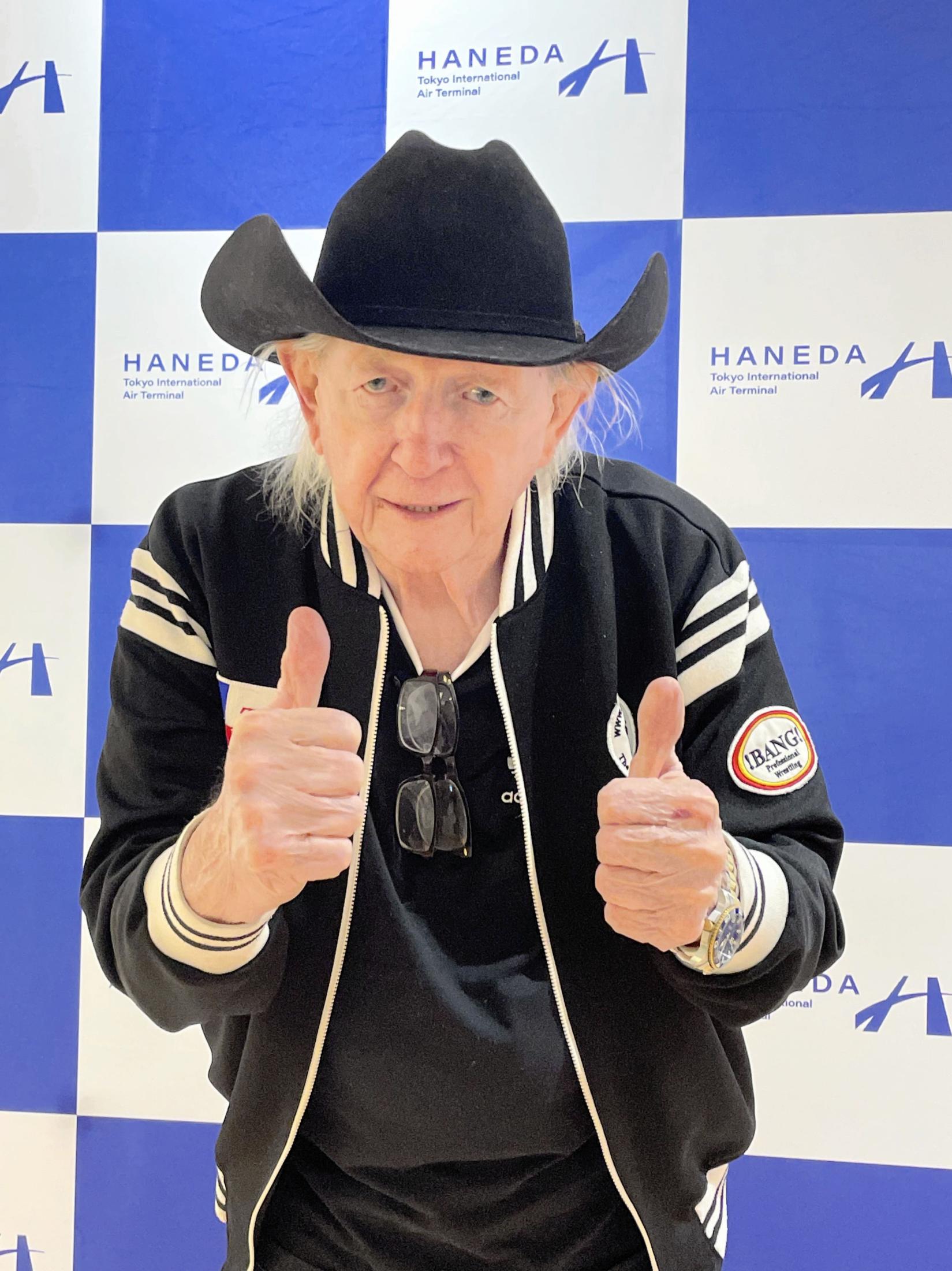 ドリー・ファンク・ジュニアが来日 ８３歳で挑む電流爆破に「フォーエバー！ネバー・クイット！」（デイリースポーツ） - Yahoo!ニュース