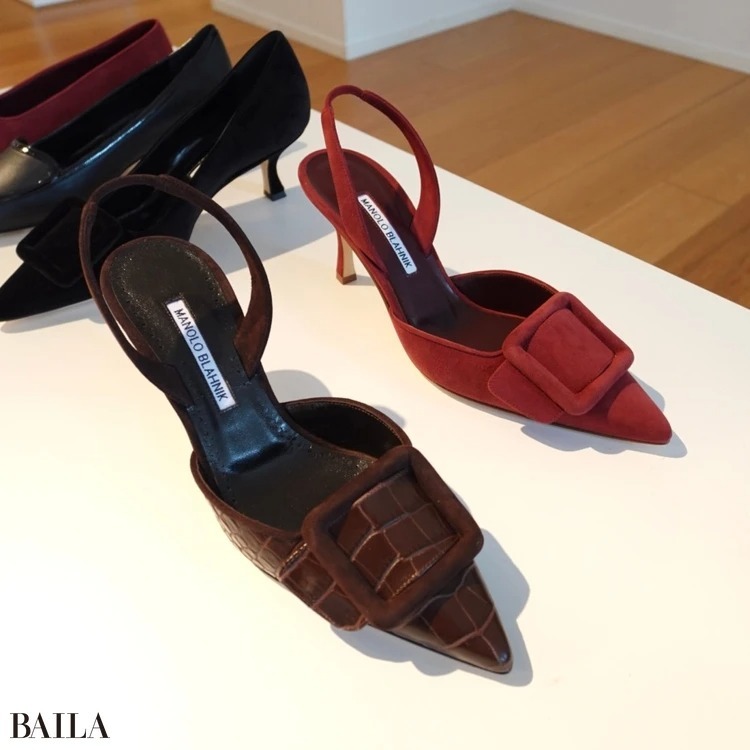 憧れシューズ「MANOLO BLAHNIK（マノロ ブラニク）」でこの秋買うべきは？【2024年展示会レポ】（＠BAILA） - Yahoo!ニュース