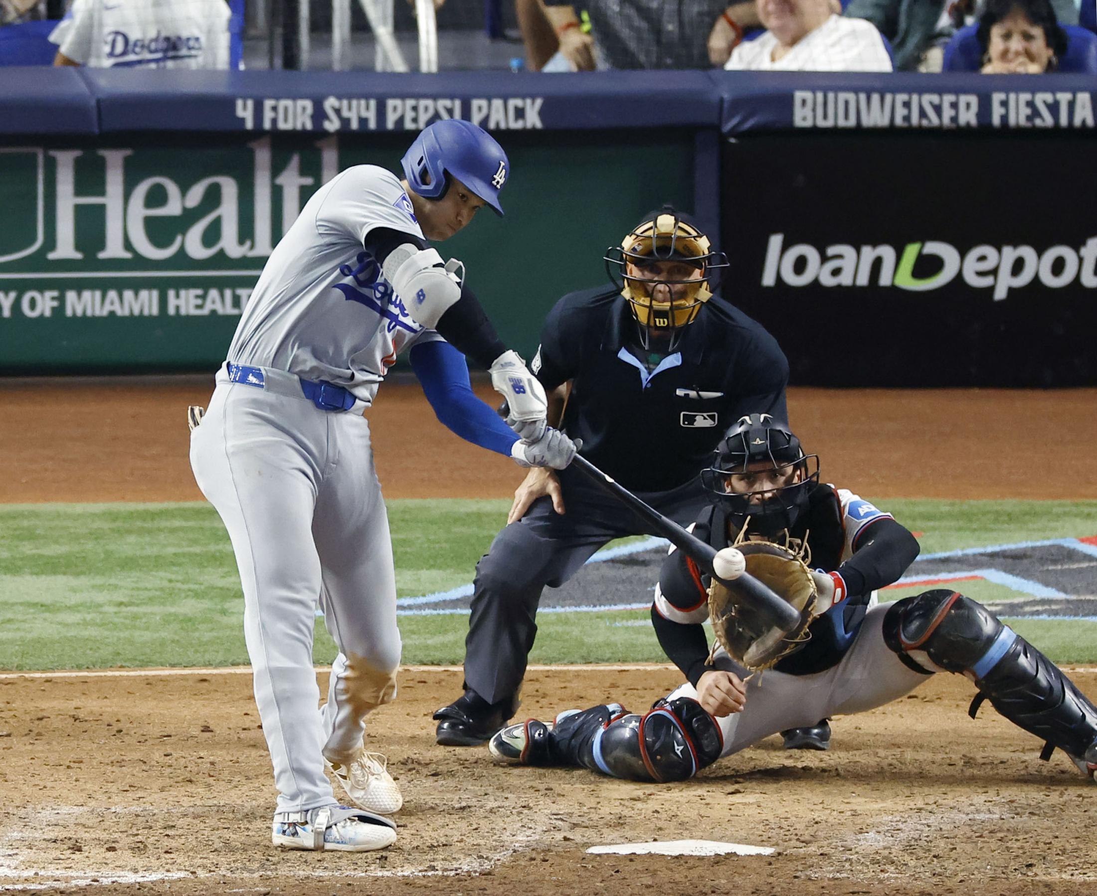 大谷「50本塁打、50盗塁」 メジャー史上初の偉業（共同通信
