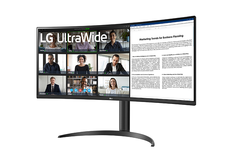 LG、USB Type-C対応の34型21:9曲面ウルトラワイドモニター「34WR55QK-B」（PHILE WEB） - Yahoo!ニュース