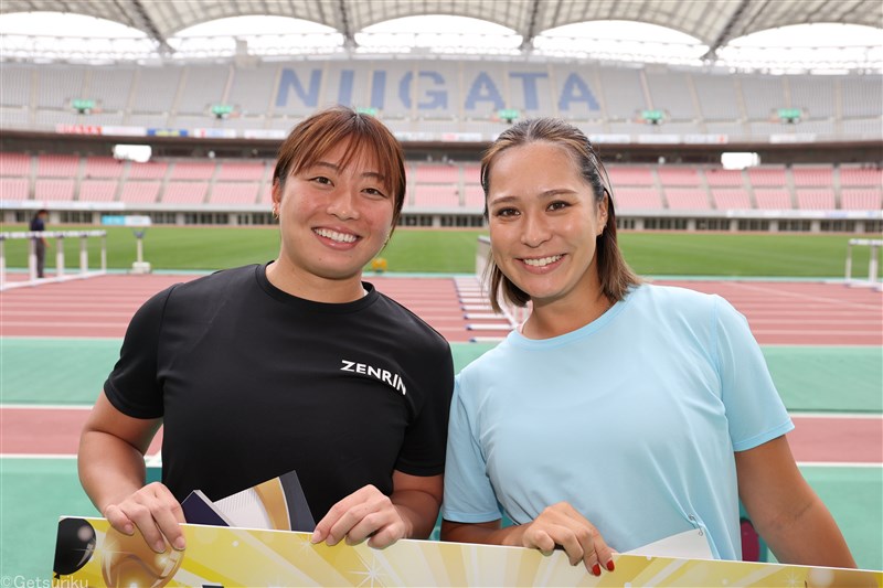 陸上】女子やり投60m対決は武本紗栄が上田百寧抑える「やっぱり負けたくない」／ACC新潟（月刊陸上競技） - Yahoo!ニュース