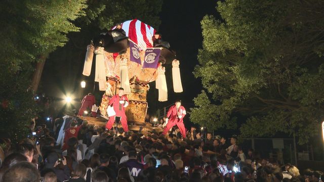 新居浜太鼓祭りが開幕！太鼓台担ぎ石段登る豪快な“かき上げ”に歓声（南海放送） - Yahoo!ニュース