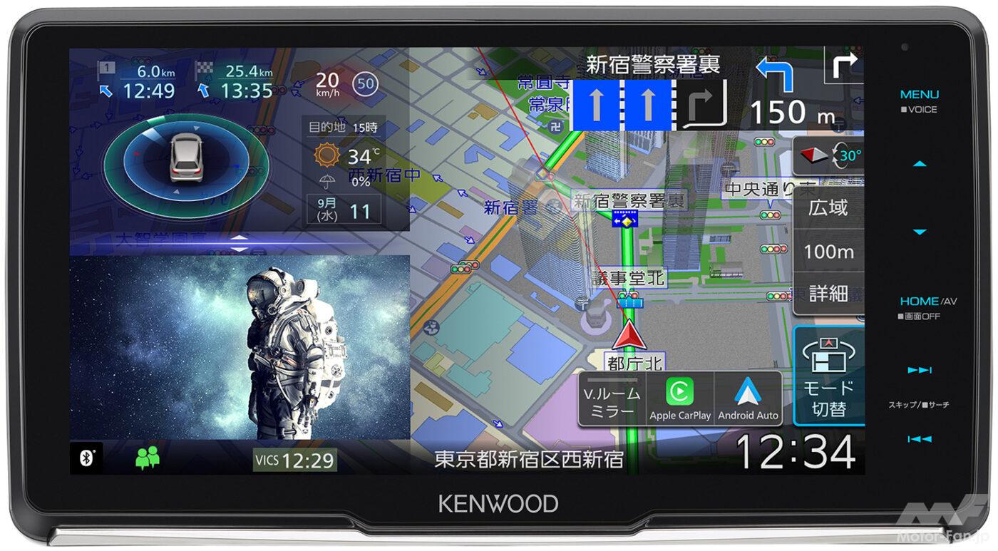 iPhoneもAndroidもワイヤレス連携、2タイプの9型大画面モデル! ケンウッドのフラッグシップナビがモデルチェンジ!（MotorFan） -  Yahoo!ニュース