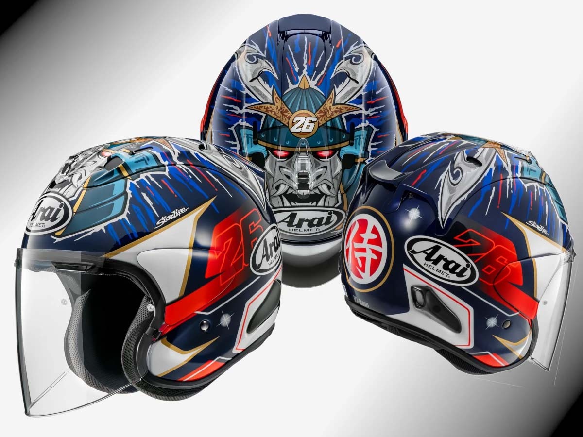 【新製品】あの“SHOGUN”がジェットヘルメットに！ Arai VZ-RAMに「PEDROSA SHOGUN」登場（Webikeプラス） -  Yahoo!ニュース