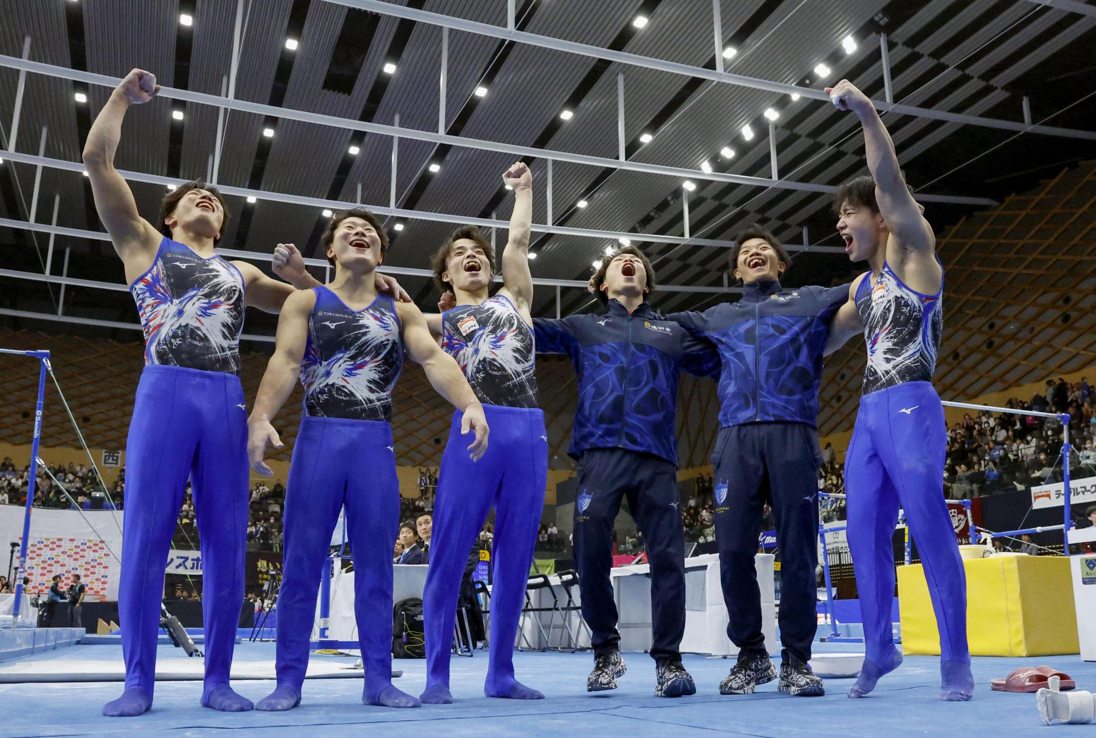 徳洲会団体V3、岡ら貢献 全日本体操選手権第2日（共同通信