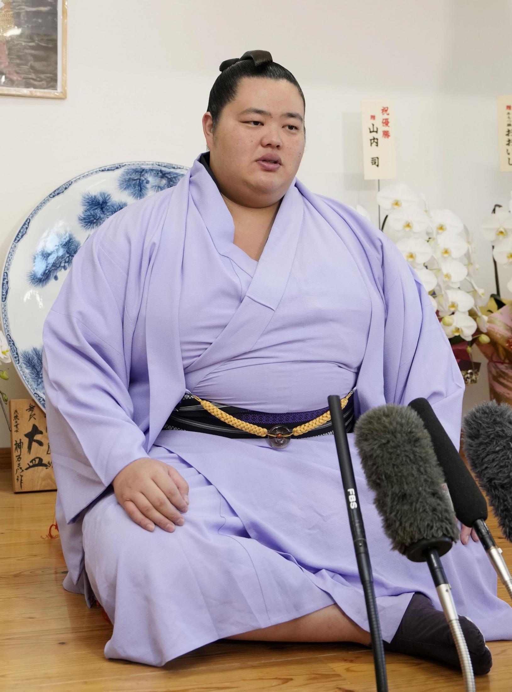 初V琴桜「祝福されて良かった」 来年初場所、綱とりに挑む（共同通信） - Yahoo!ニュース