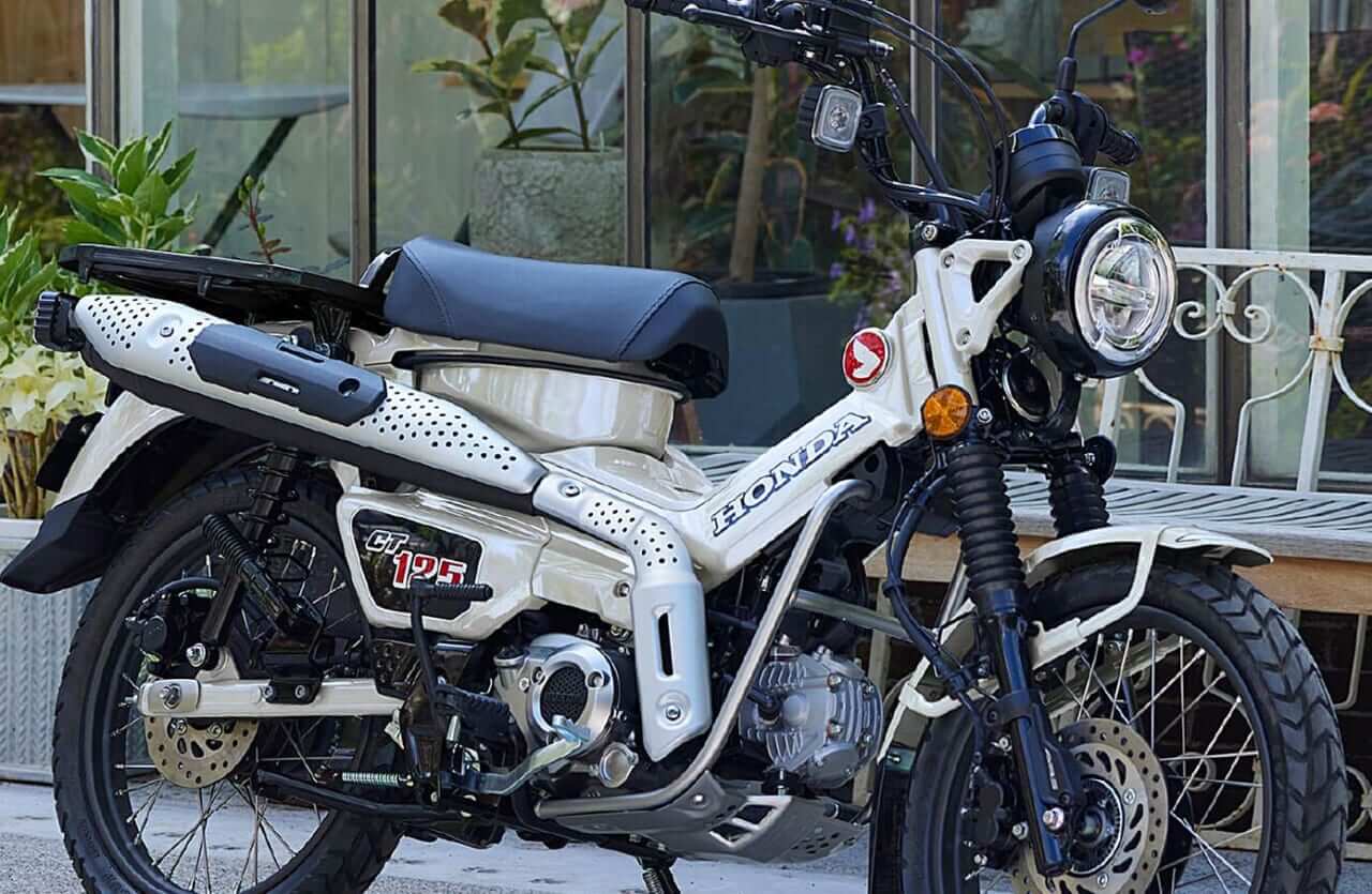 ホンダCT125ハンターカブ〈いま国内で買える新型バイクカタログ〉落ち着いた新アースカラーが2色登場（WEBヤングマシン） - Yahoo!ニュース