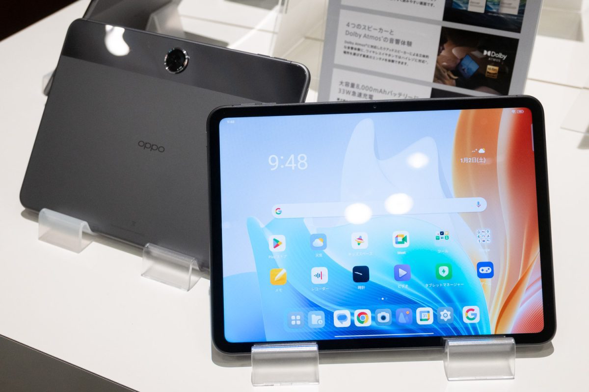 OPPO、アスペクト比7：5の11.6型タブレット「OPPO Pad 2」を本日