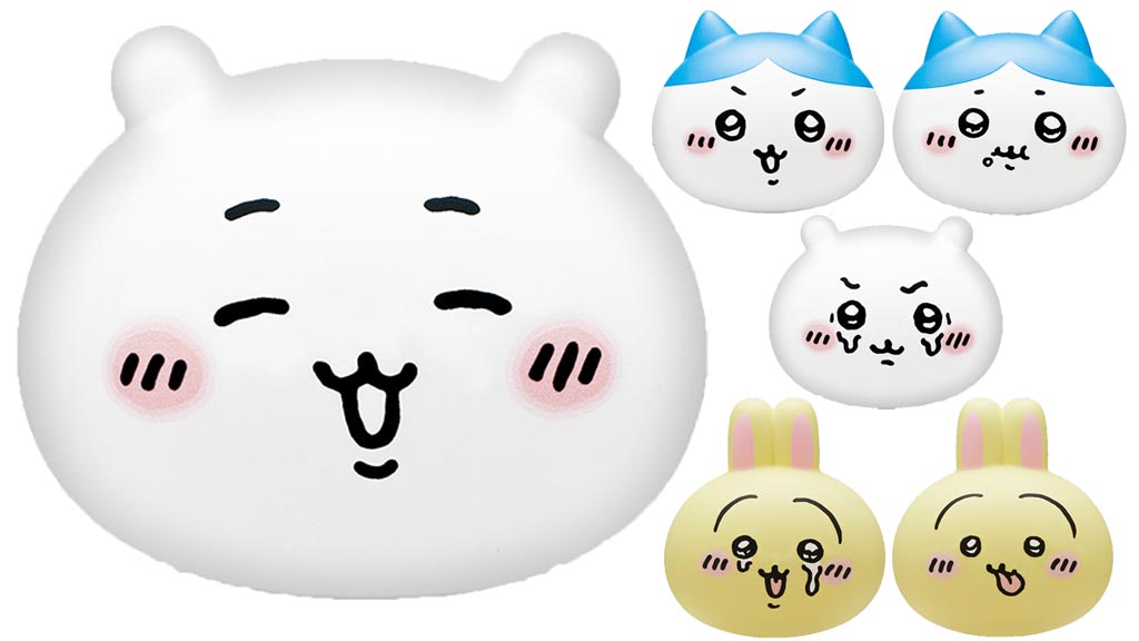 ちいかわ】キャラが選べるカプセルトイ「おかおのスクイーズ