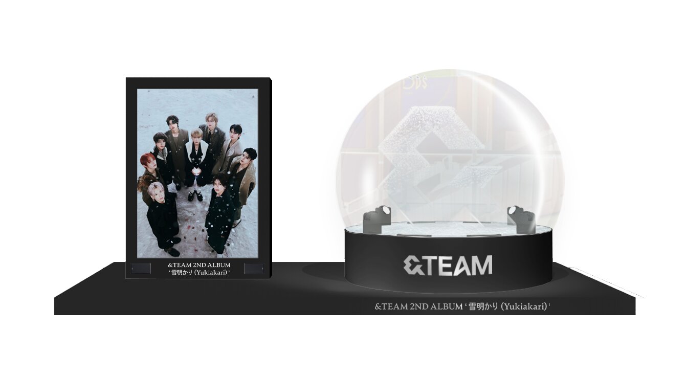 &TEAM、公式ペンライトを模した約3mの巨大スノードームが渋谷に &TEAM、公式ペンライトを模した約3mの巨大スノードームが渋谷に