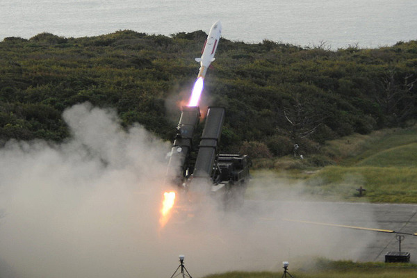 12式地対艦誘導弾能力向上型の発射シーン