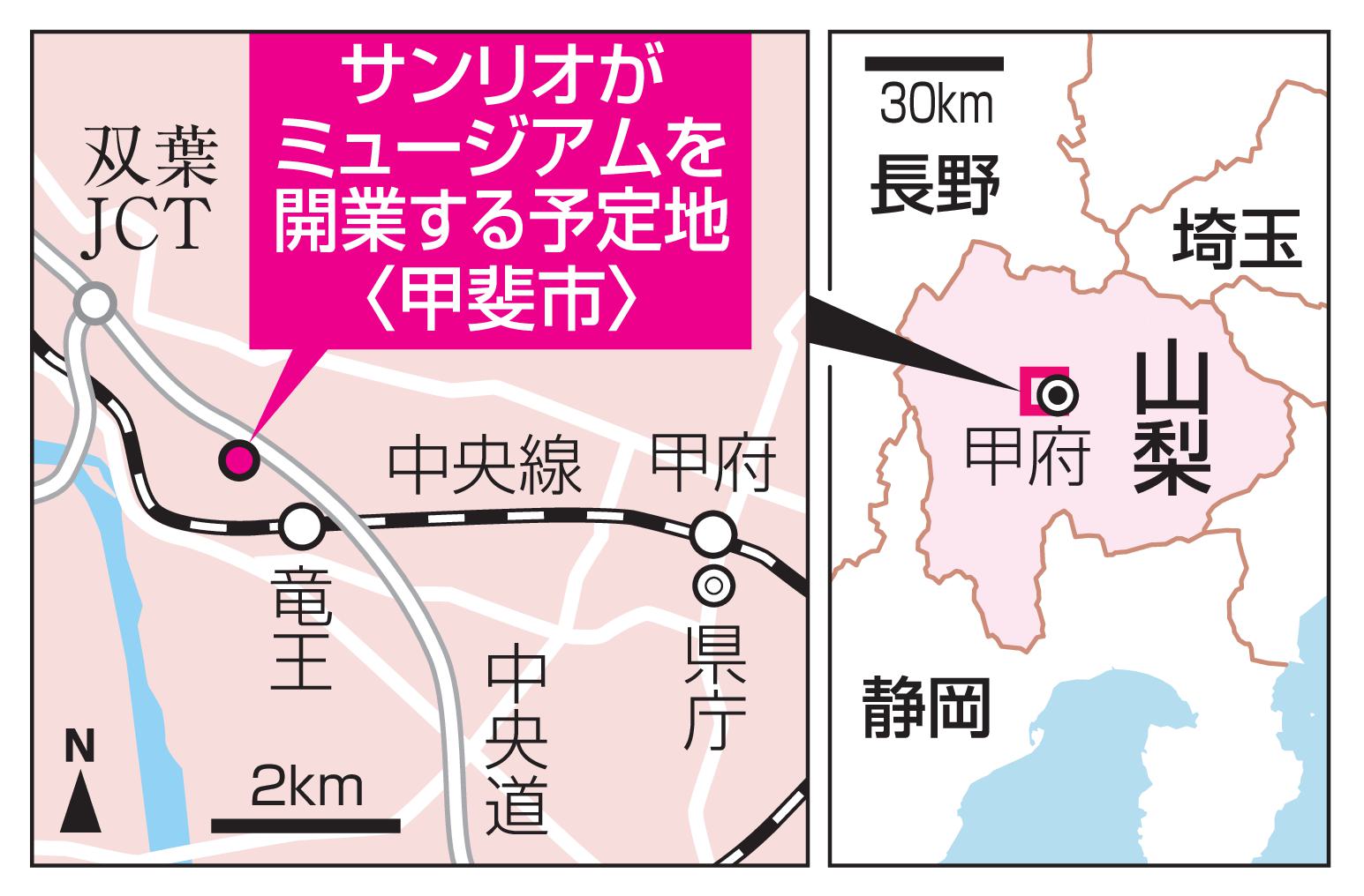 山梨にキティちゃんハロー サンリオ展示館25年度開業（共同通信