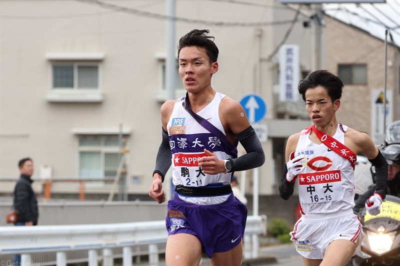 佐藤圭汰が7区1時間0分43秒の驚異的区間新！ 1分40秒差まで猛追