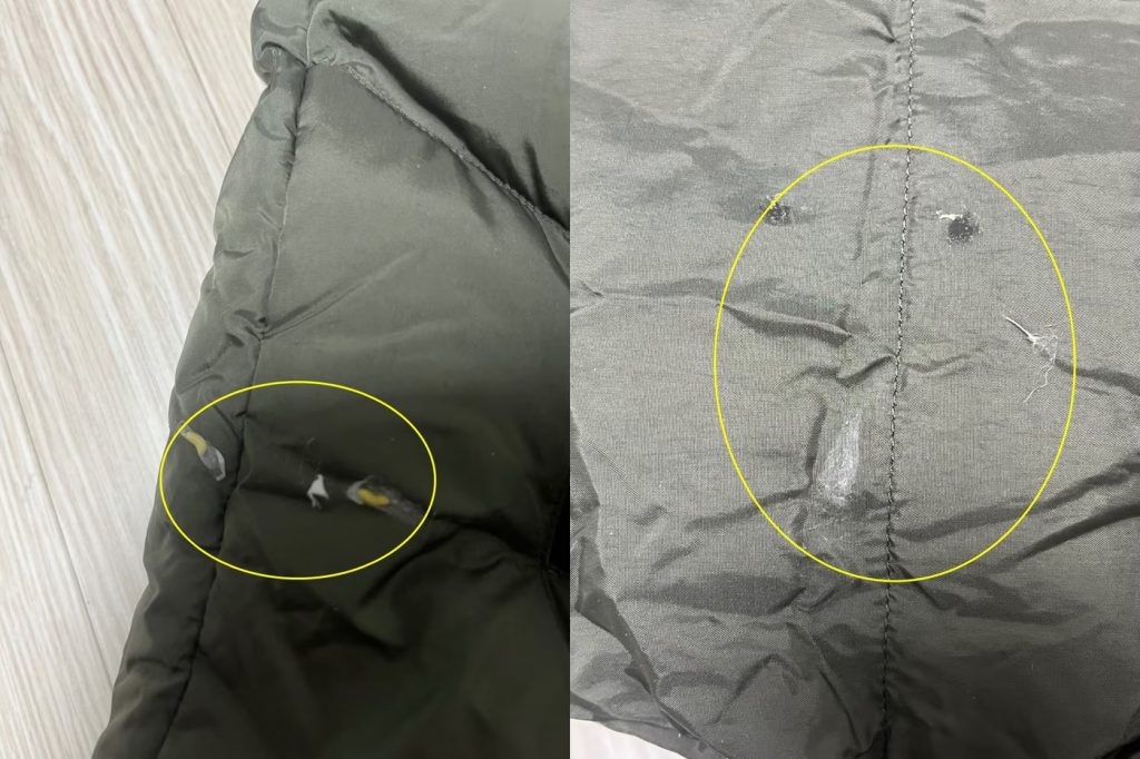 韓国・中古で買ったダウンジャケットに付着していた「見たくない