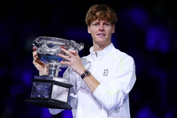 王者シナーが全豪オープン2連覇達成！世界2位ズベレフに