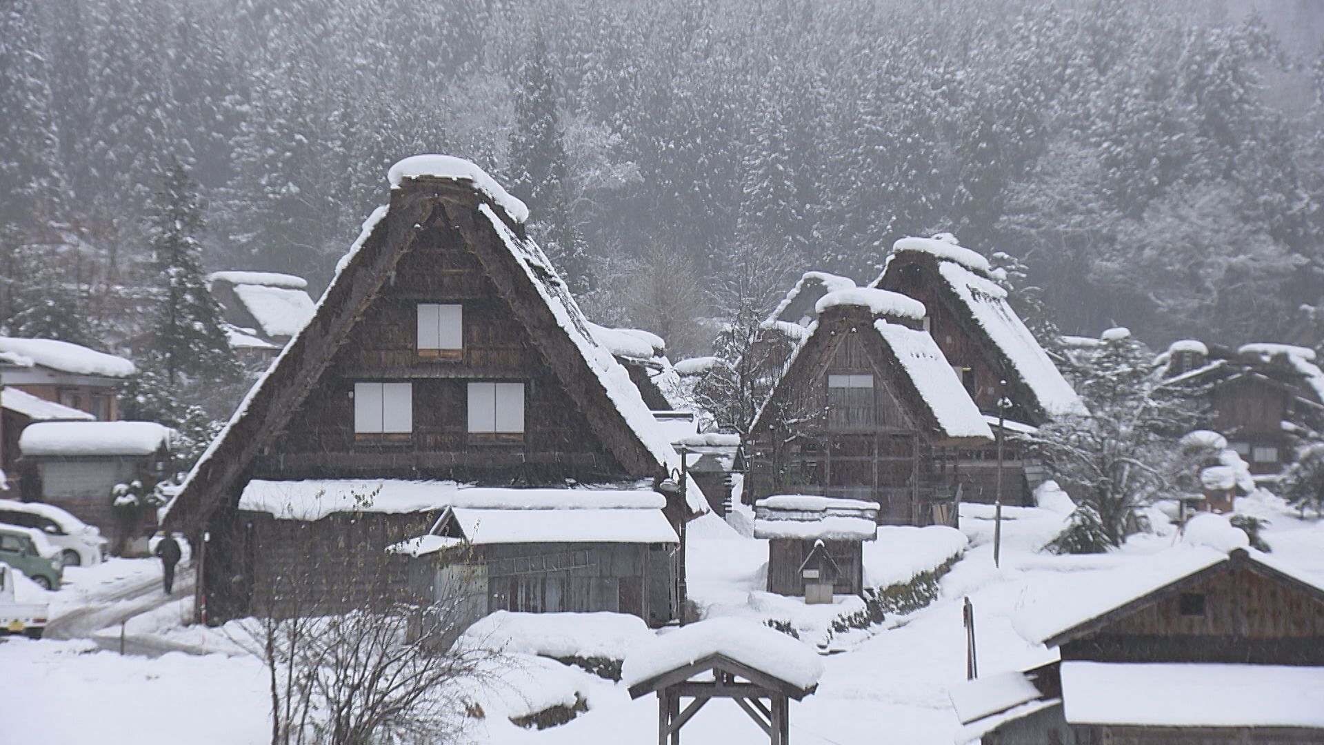 ユネスコ世界遺産 合掌造りの村 飛騨高山の古民具木版画 作家の