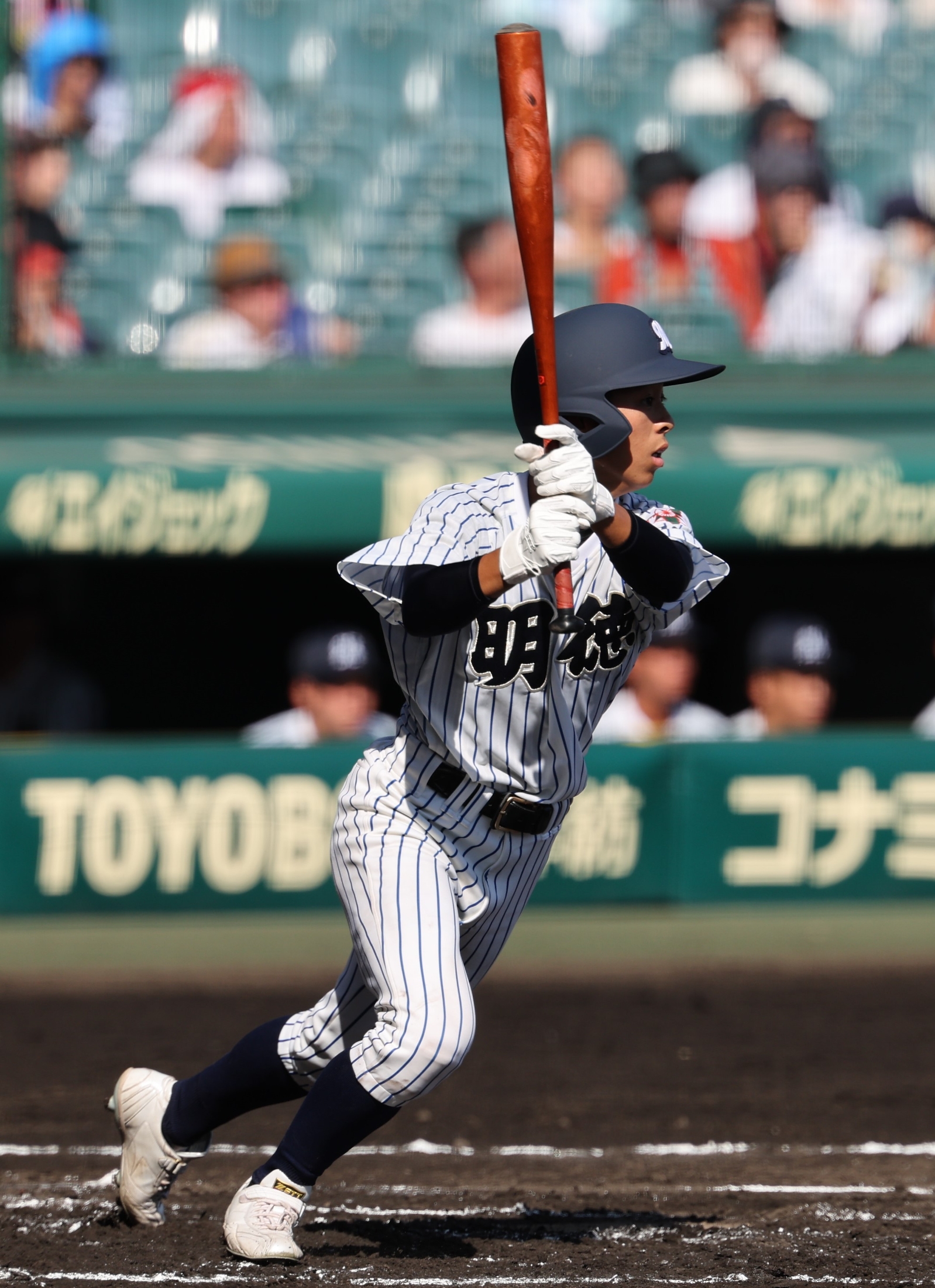 打率5割超えの明徳義塾・松井萊翔(らいと)外野手、聖地で自慢 打率5割超えの明徳義塾・松井萊翔(らいと)外野手、聖地で自慢