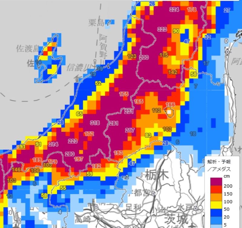 【速報】関越道など大雪で通行止め実施　午後9時から　解除は未定　新潟への移動控える要請　5路線で通行止め（埼玉新聞） - Yahoo!ニュース