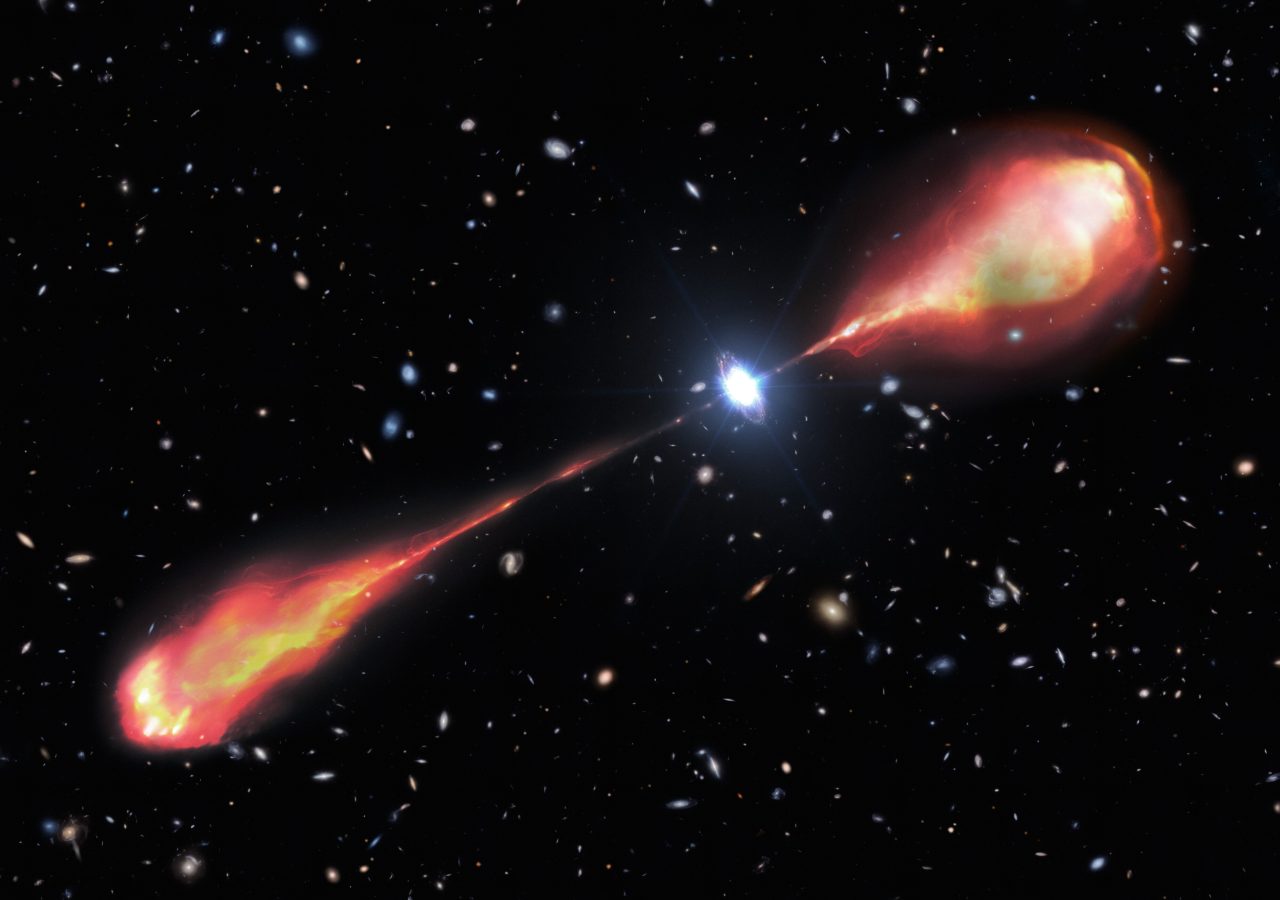 この天体の正体は？ はるか彼方の活動を光学望遠鏡と電波望遠鏡