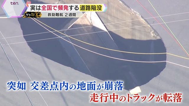 【独自解説】「過去に作ったインフラが牙を剥く」道路陥没、年間約1万件…老朽化する下水道管と追いつかぬ対策　各地で相次ぐ陥没事故の現状と深刻な課題「目に見えないところなので後回しに」