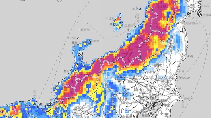 【大雪情報】北陸は20日にかけて大雪となる所が…警報級の大雪となる可能性も　新潟70㎝富山50㎝石川40㎝の降雪予想　その後も数日冬型の気圧配置続く【雪と雨のシミュレーション】（チューリップテレビ） - Yahoo!ニュース