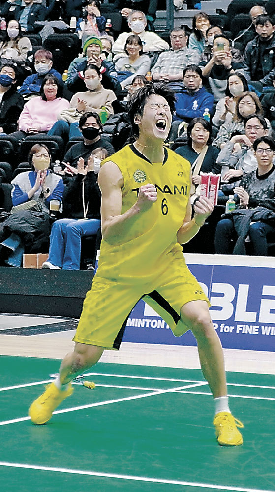 トナミ運輸王座奪還 バドミントンS／Jリーグ、男子2大会ぶり