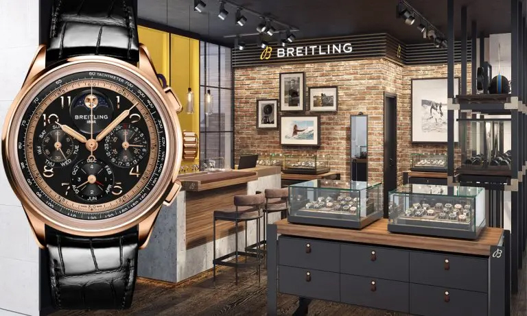 BREITLING　ブライトリング　展示ディスプレイ ブライトリング】希少な140周年記念モデルも展示 国内百貨店2