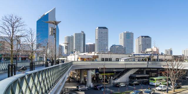 埼玉県川口駅前の様子