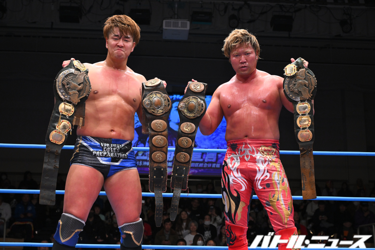 第100代世界タッグ王者は宮原健斗＆青柳優馬！絶対王者の斉藤