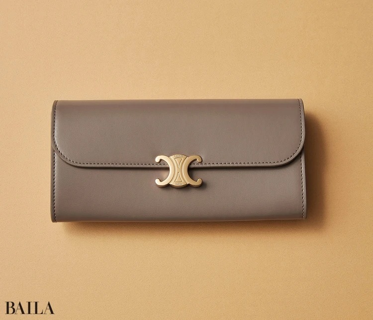 CELINE セリーヌ 長財布 ラージ ジップドウォレット カーフ