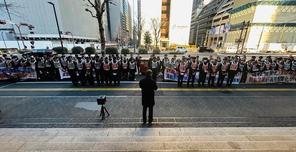 朝鮮学校無償化排除反対デモ