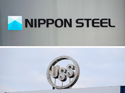 日本製鉄とUSスチールのロゴ