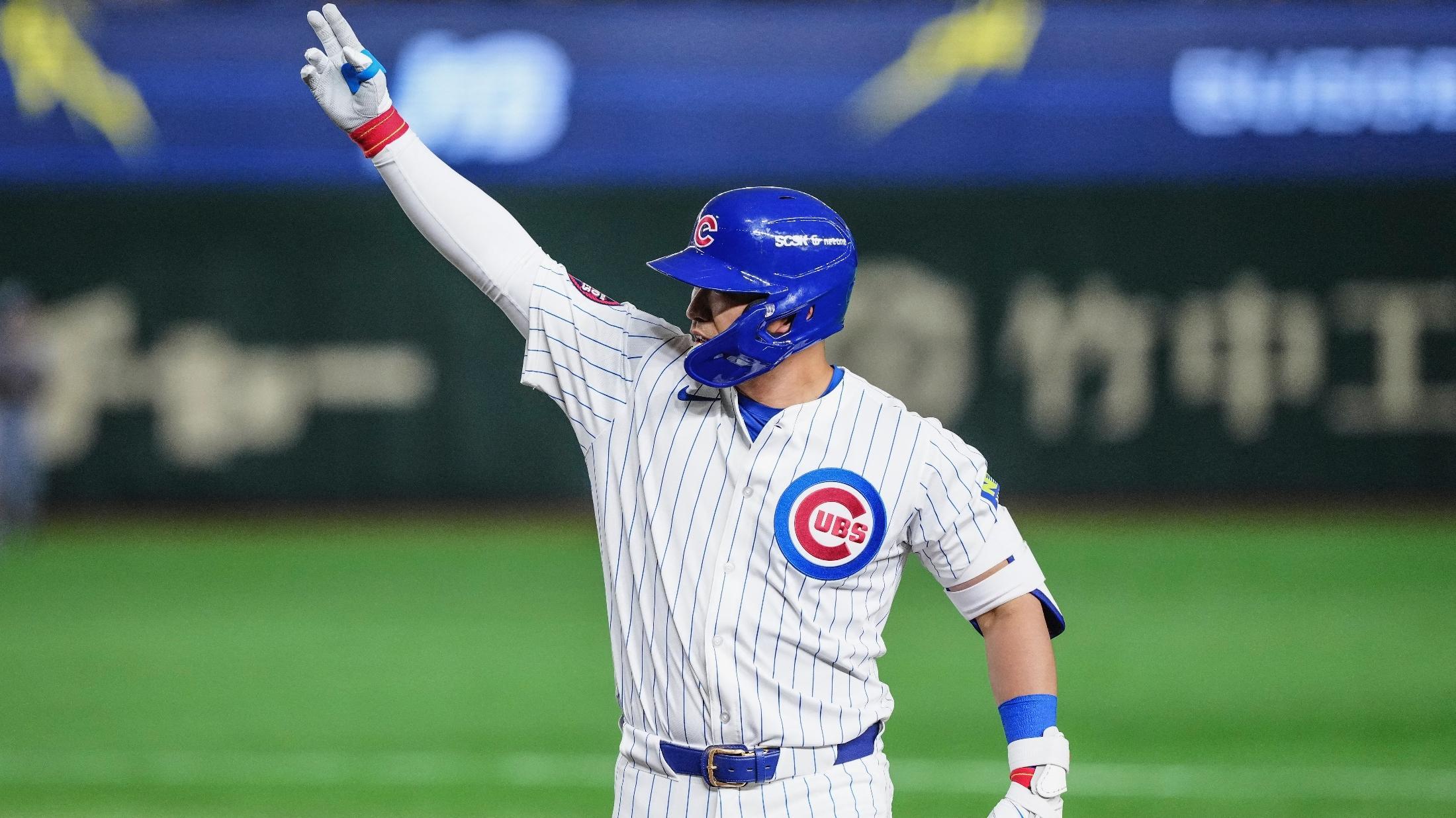日本凱旋のカブス鈴木誠也がヒット、試合は阪神完封勝利｜MLB