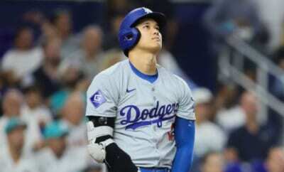 速報】大谷翔平、元同僚からライト線を破るツーベース