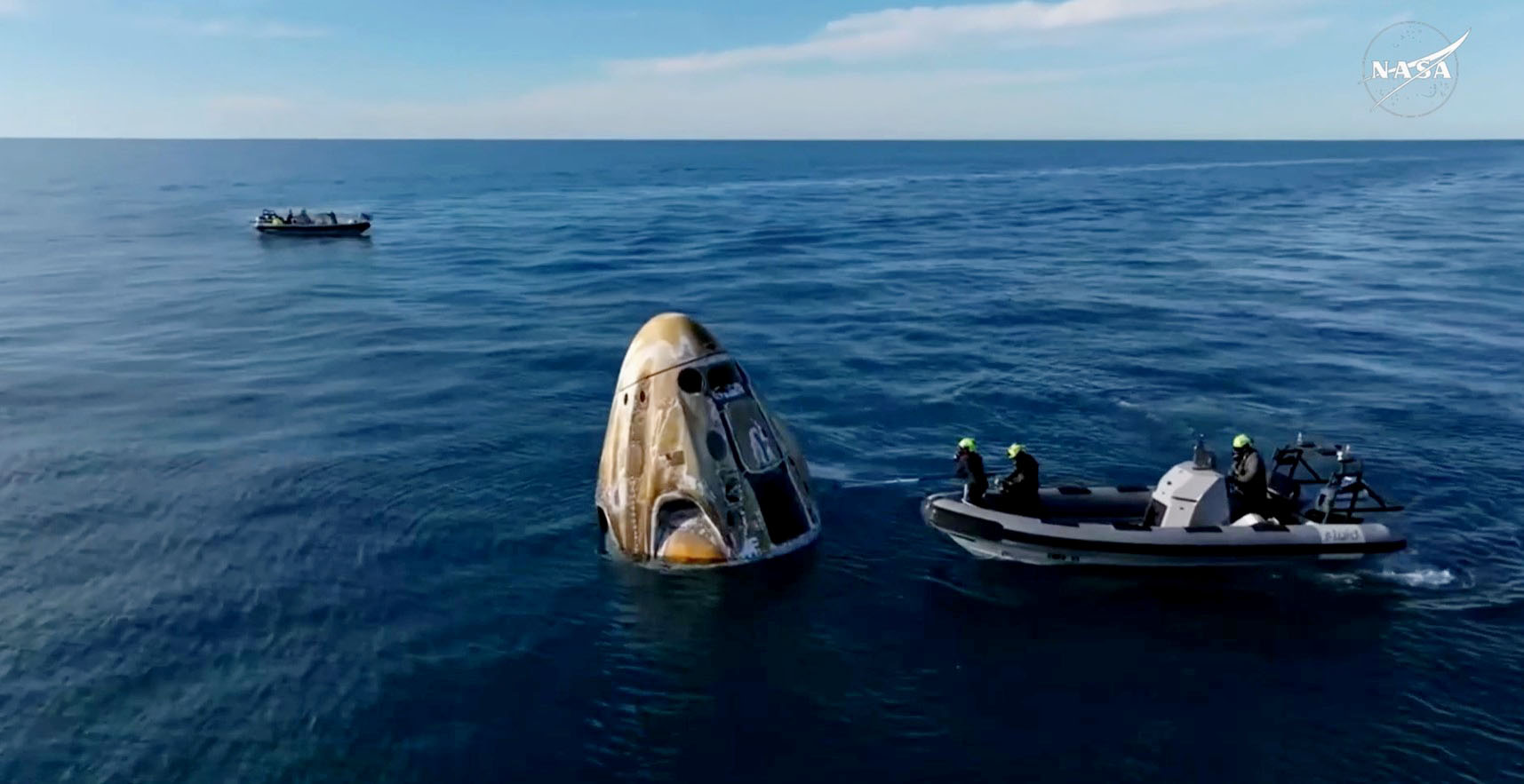 米飛行士2人、9カ月ぶり帰還 当初予定は宇宙滞在1週間（共同通信