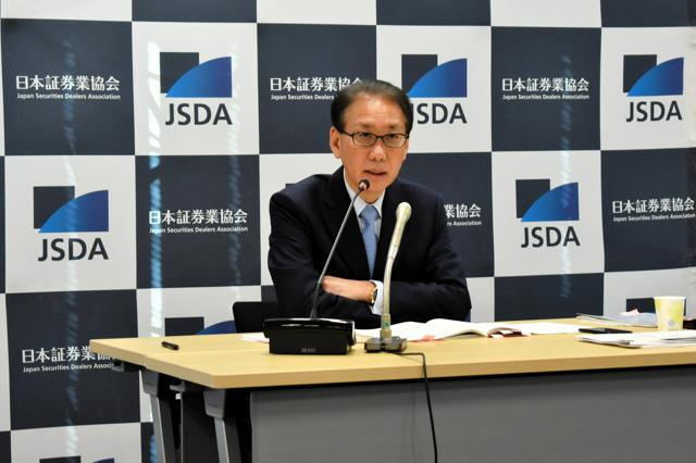 日本証券業協会会長の森田敏夫氏