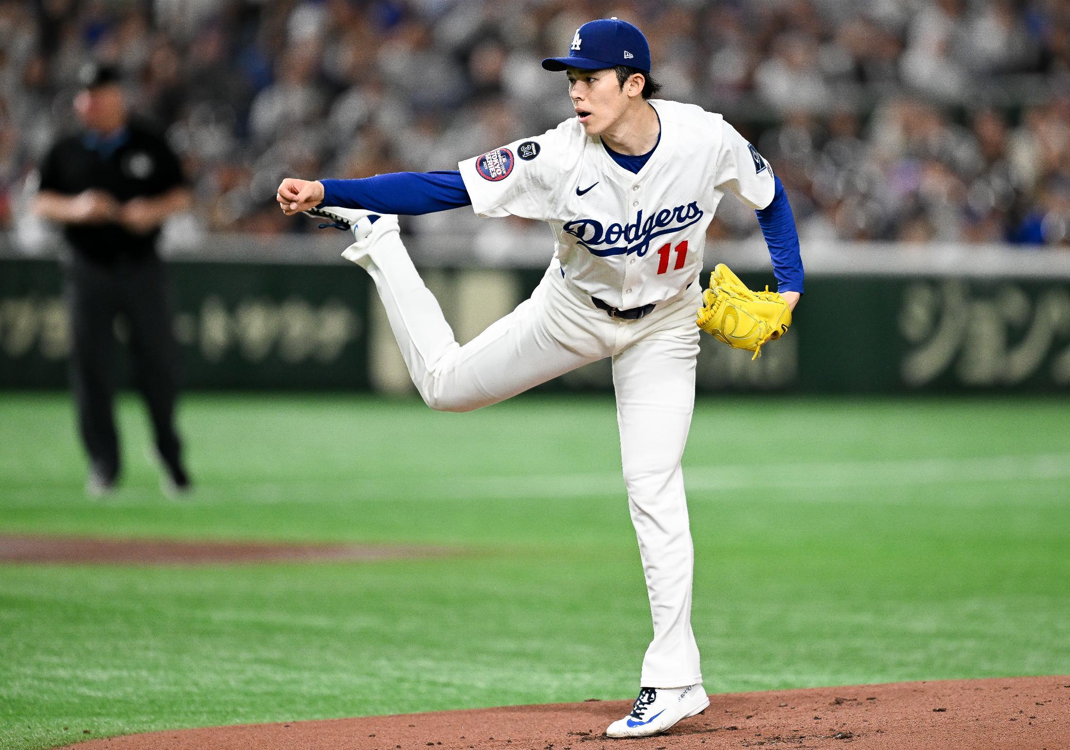 送料無料キャンペーン 佐々木朗希、メジャー初登板は3回3K1失点も5四球で降板（ス スポーツ選手