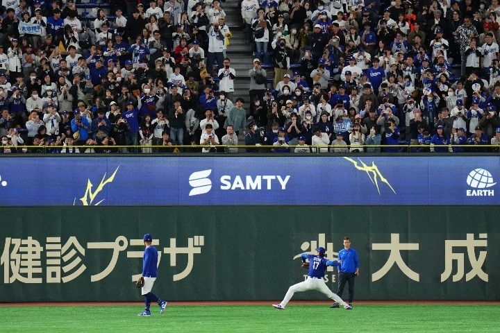 MLB東京シリーズ最終日に大物指揮官が球場入り。大谷翔平、今永