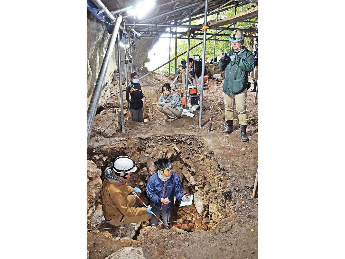 7千～8千年前の土器出土 コウモリイョー遺跡発掘調査 天城町西