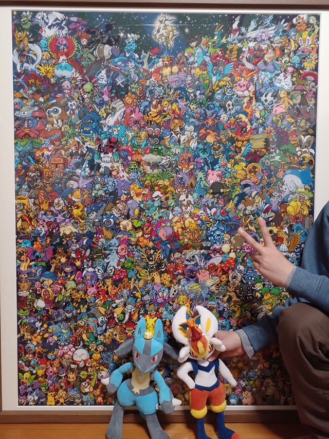 600匹超のポケモンの巨大刺繍、4年かけて完成… 小学1年から