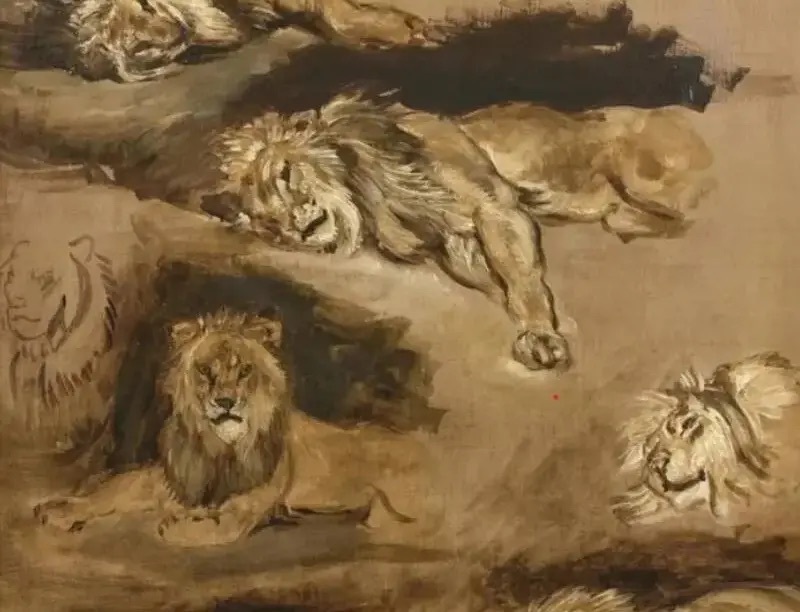 ララの死ウジェーヌ・ドラクロワ（1798-1863）の絵画